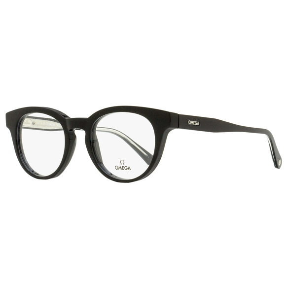 Omega Pantos Eyeglasses OM5003H 001 Black/Crystal 52mm 5003 - Picture 1 of 2